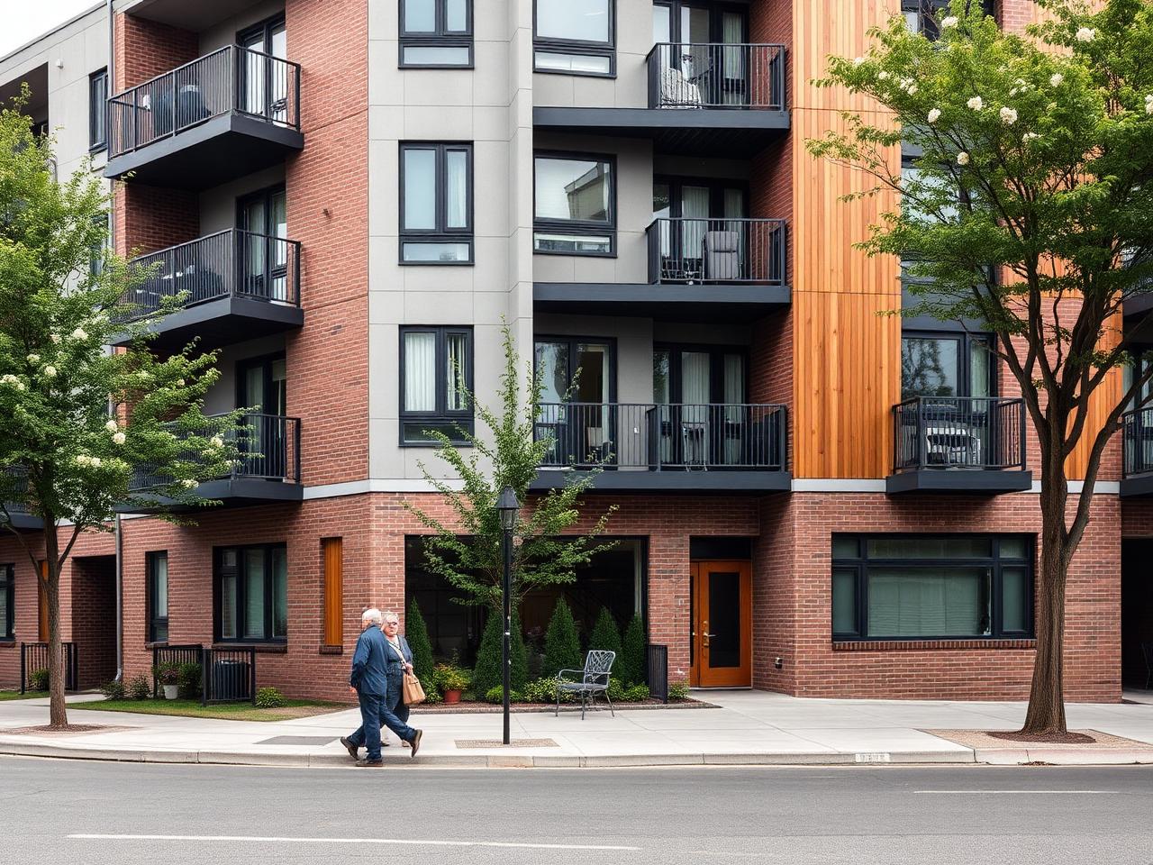 Housing courtyard